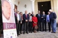 Autoridades presentes en el acto de inauguración del II Congreso Internacional Antonio Gala, entre ellas la secretaria general de la UCO, Carmen Balbuena (tercera por la izquierda).