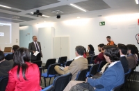 Manuel Pineda en un momento de la presentación