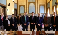 Autoridades y ponentes en la inauguración de las jornadas