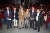 De izquierda a derecha, Manuel Montero, Luis Antonio Castaño, Isaac Túnez, Marina Álvarez, Luis Jiménez y Ramón Cañete