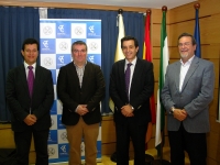 De Izq a dcha, Justo Castaño, Raúl Luque, Manuel Blázquez y Francisco Gracia