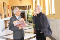 Edgar Montiel y Ral Fornet conversan en el Rectorado de la Universidad de Crdoba